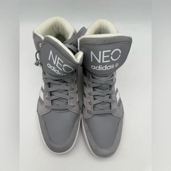 BRAND NEW 2012 Adidas NEO Upshur Basketball Gray High Tops G66472 Size 11 US - Picture 3 of 8